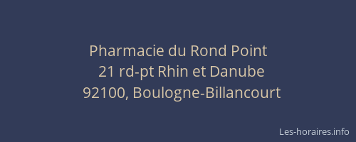 Pharmacie du Rond Point