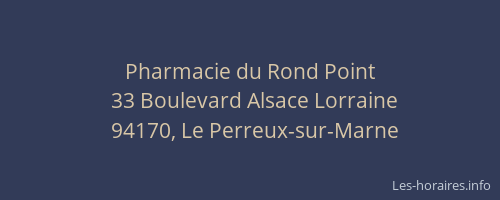 Pharmacie du Rond Point