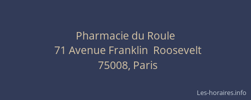 Pharmacie du Roule
