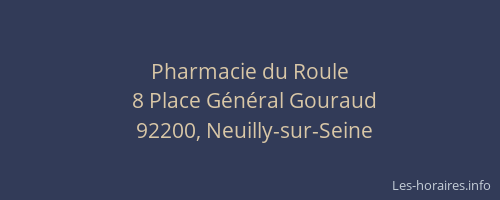 Pharmacie du Roule