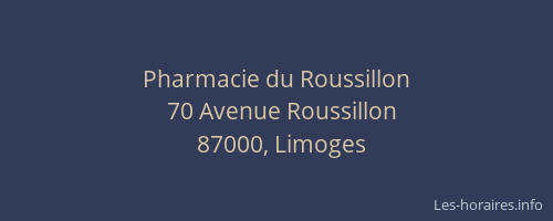 Pharmacie du Roussillon