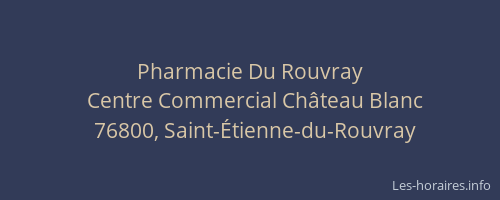 Pharmacie Du Rouvray