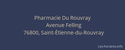 Pharmacie Du Rouvray