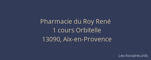 Pharmacie du Roy René