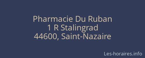 Pharmacie Du Ruban