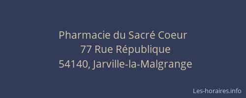 Pharmacie du Sacré Coeur