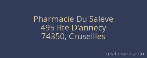 Pharmacie Du Saleve