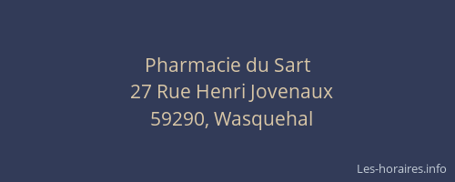 Pharmacie du Sart