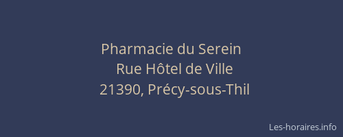 Pharmacie du Serein