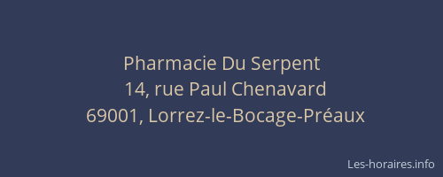 Pharmacie Du Serpent