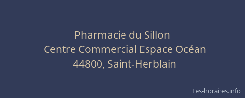 Pharmacie du Sillon