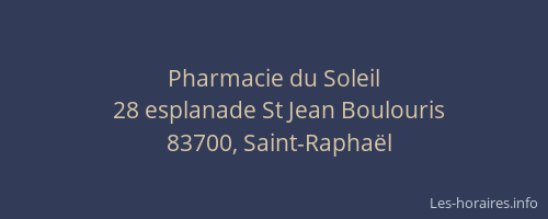 Pharmacie du Soleil