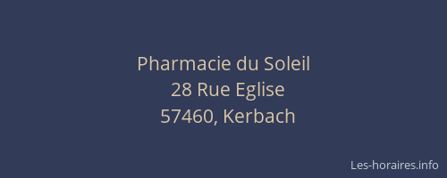 Pharmacie du Soleil