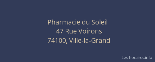 Pharmacie du Soleil
