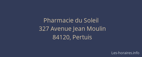 Pharmacie du Soleil