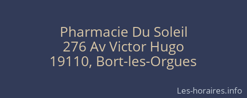 Pharmacie Du Soleil