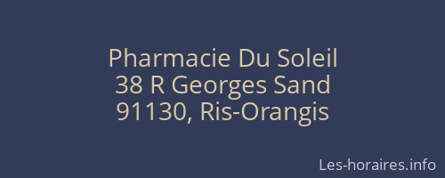 Pharmacie Du Soleil