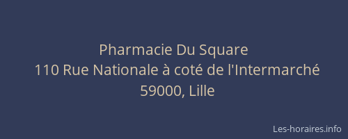 Pharmacie Du Square