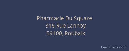 Pharmacie Du Square