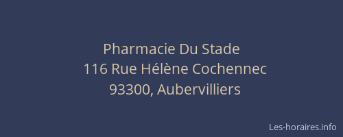 Pharmacie Du Stade