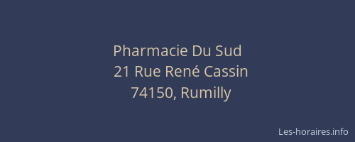 Pharmacie Du Sud