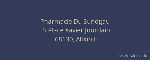 Pharmacie Du Sundgau