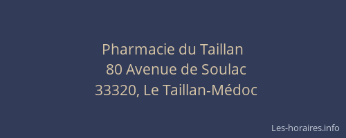 Pharmacie du Taillan