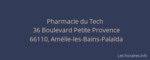 Pharmacie du Tech