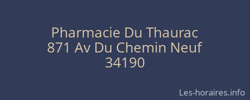 Pharmacie Du Thaurac