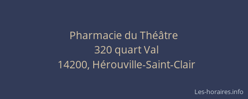 Pharmacie du Th&eacute;&acirc;tre