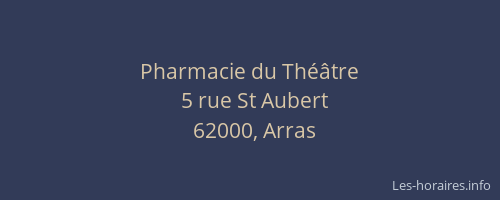 Pharmacie du Théâtre