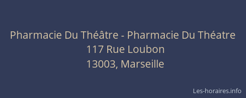 Pharmacie Du Théâtre - Pharmacie Du Théatre