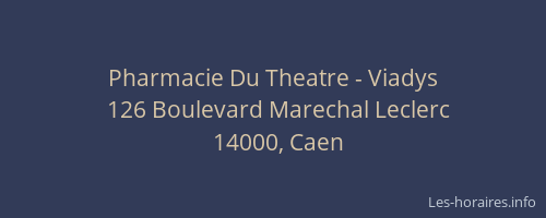 Pharmacie Du Theatre - Viadys