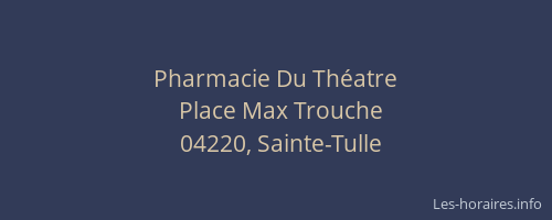 Pharmacie Du Théatre