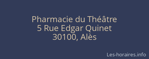 Pharmacie du Théâtre