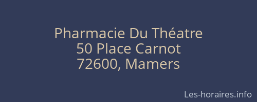Pharmacie Du Théatre