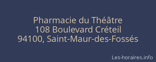 Pharmacie du Théâtre