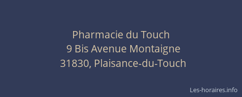 Pharmacie du Touch