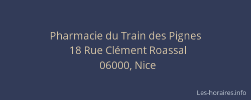 Pharmacie du Train des Pignes