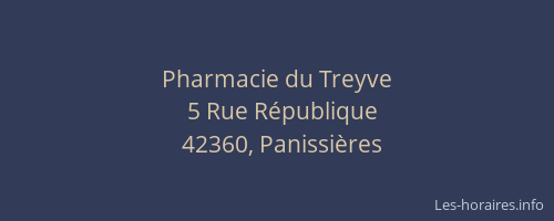 Pharmacie du Treyve