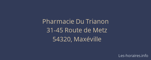 Pharmacie Du Trianon