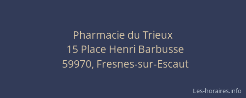 Pharmacie du Trieux