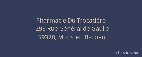 Pharmacie Du Trocadéro