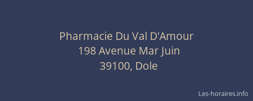 Pharmacie Du Val D'Amour
