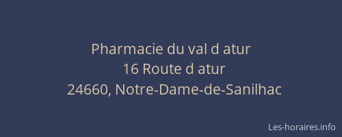 Pharmacie du val d atur