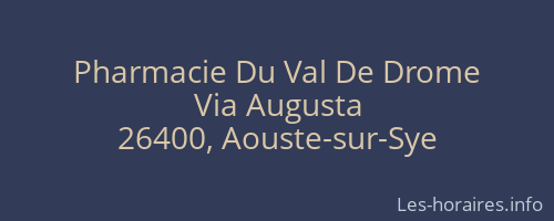 Pharmacie Du Val De Drome
