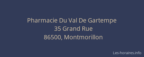 Pharmacie Du Val De Gartempe