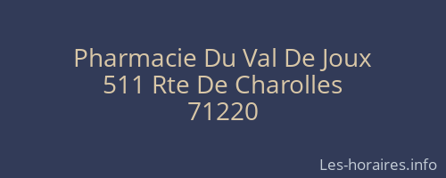 Pharmacie Du Val De Joux