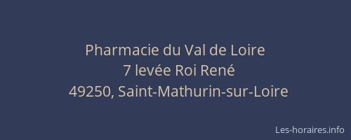 Pharmacie du Val de Loire