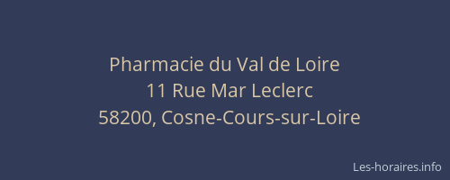 Pharmacie du Val de Loire